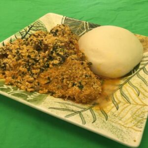 Egusi Soup and Pounded Yam